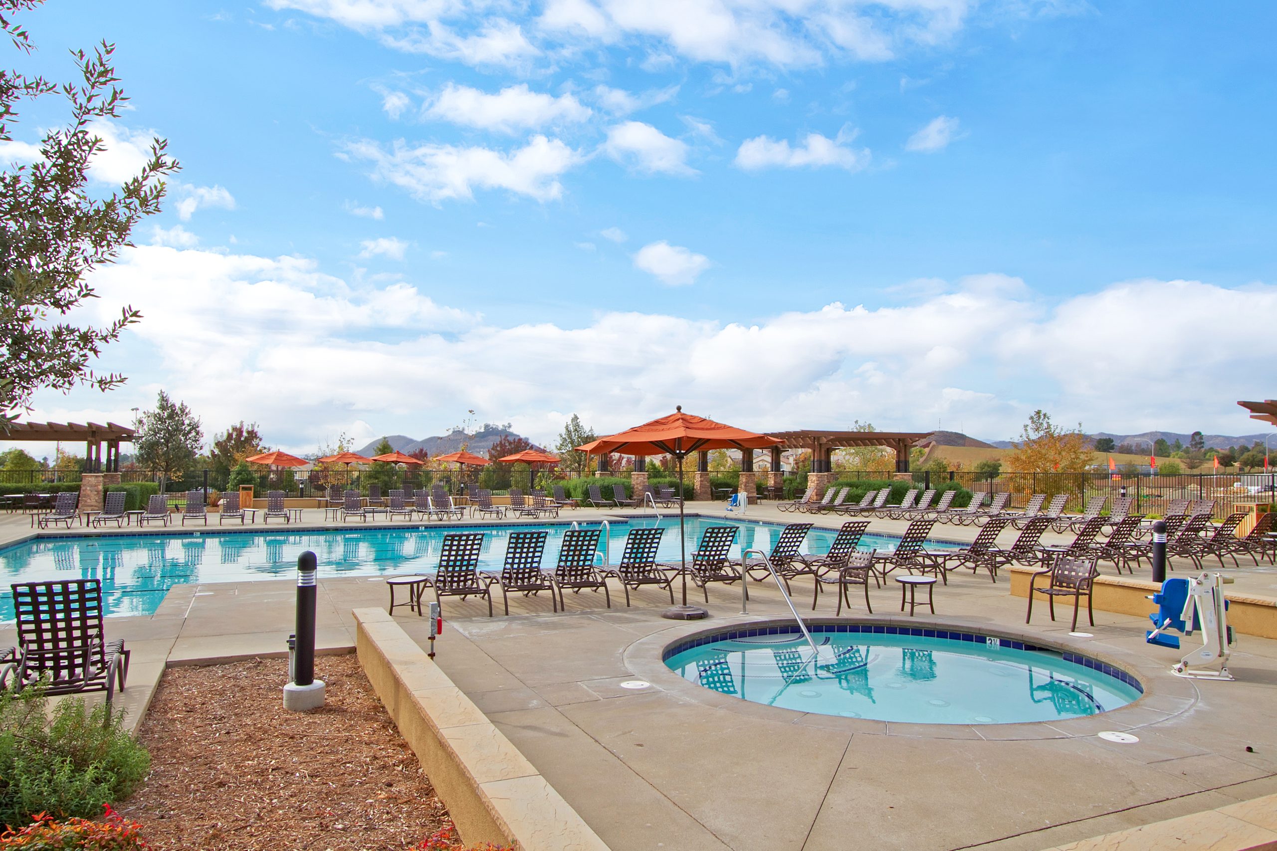 Pool and spa at The Club